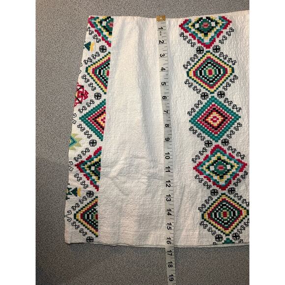 Desigual | NWT | Size: 10 | Embroidered‎ Mini Skirt Stretch Aztek boho festival - Picture 6 of 11